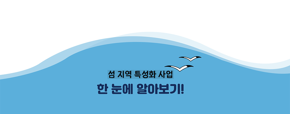 섬지역특성화사업 한눈에 알아보기